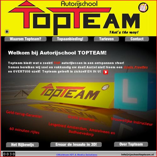 topteamrijles's profile picture. In nov.2010 begonnen met Rijschool Topteam.
Ook 25 jaar ervaring in juridische sector.
Ik vind het geweldig om mensen te motiveren en vakkundig te begeleiden!