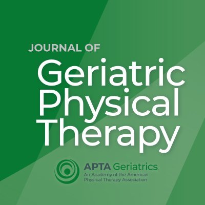 Journal of Geriatric Physical Therapy is the leading source of clinically applicable evidence for achieving wellness & physical mobility for the aging adult.