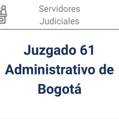 Juzgado 61 Administrativo de Bogotá