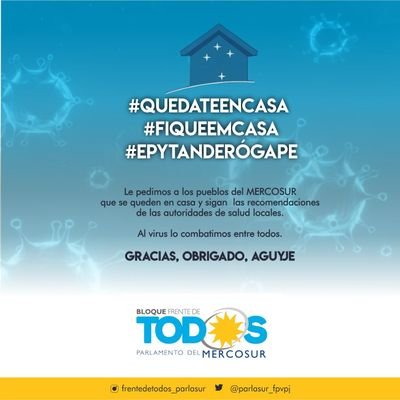 Twitter oficial del Bloque 'Frente de Tod☀️s ' del Parlamento del MERCOSUR