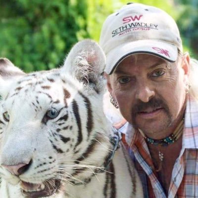 The Real #TigerKing official Twitter. Hello to everyone. Except you Carole Baskin, you can go to hell.