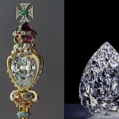 Usingc1's profile picture. The largest cut diamond in the world, the 530.2 carat, pear-shaped Cullinan I (or Star of Africa) is set as the main stone in the majestic Sceptre with the Cros