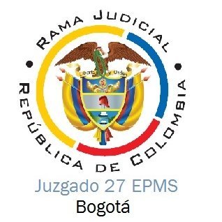 Juzgado 27 de Ejecución de Penas y Medidas de Seguridad de Bogotá 
#justiciasinfronteras #reddeapoyo #ramajudicial WhatsApp 350 3585703