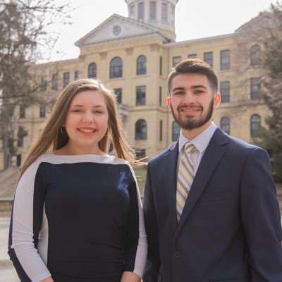 Watkins and Couch are thrilled to be running for President and Vice President of Student Government Association at Augustana College.