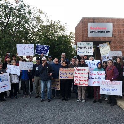 We're a coalition in MA fighting back against Raytheon, one of the largest war profiteers in the world. We work to end the war in Yemen and stop war with Iran.