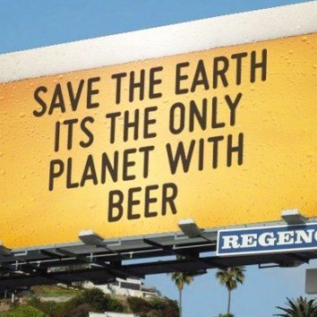 Ecofriendly Beer Drinker