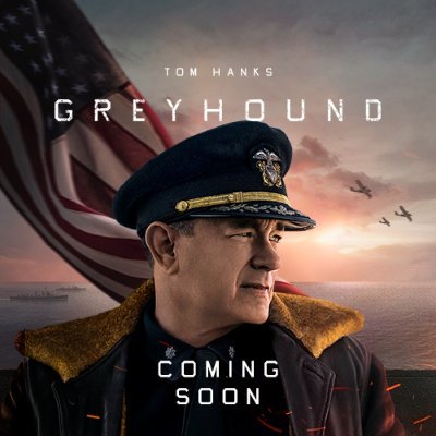 #GreyhoundMovie, starring Tom Hanks, coming July 10 to Apple TV+