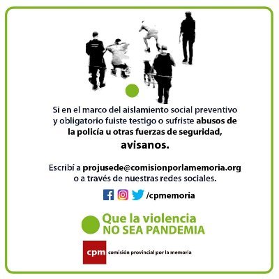 Aquí estamos: @HIJOSPuntaIndi1, @CPMemoria, APDH Punta Indio, FM 100.3 Comunitaria,Consejo contra la violencia instucional, @Colectiva_Pi, Casa de la Cultura