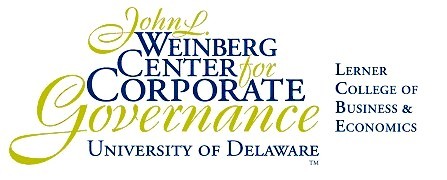 The Weinberg Center for Corporate Governance, established in 2000 at the University of Delaware's Alfred Lerner College of Business and Economics.
Website:
