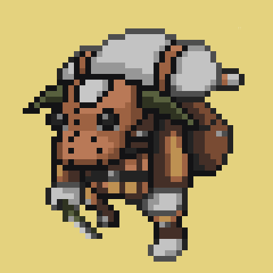 ゴブリン人間 フリーゲーム Elona のグラフィック差し替え用にff11のゴブリンのドット絵を作りました 2枚目は実際にゲーム内で出現させた様子です