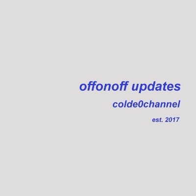 offonoff updatesさんのプロフィール画像