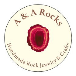 We are a small family business creating handmade rock jewelry and crafts.
