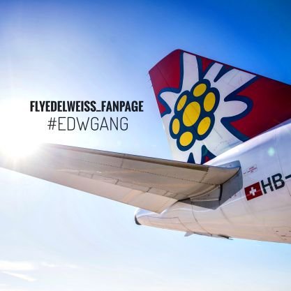 we are not the official Edelweiss air account, we are only a fanpage of this airline.
Instagram: flyedelweiss_fanpage