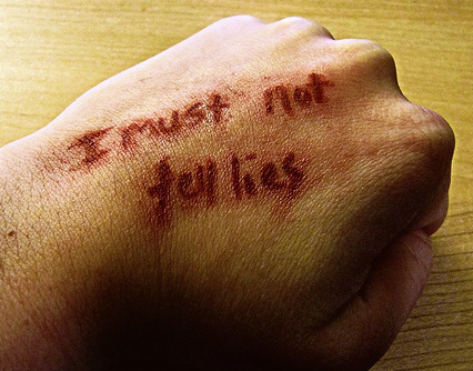 Lies To Tell...kids, tourists, old people, teachers or just about anyone that may believe a well crafted but gloriously rollicking fib. Share your stories!