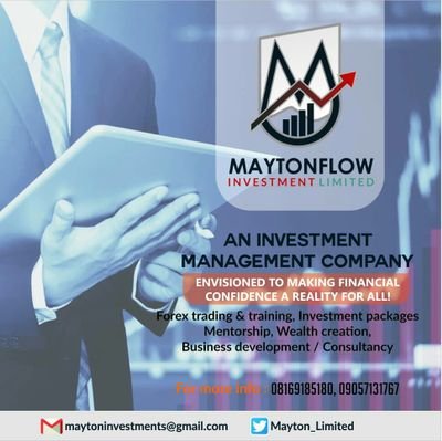 Entrepreneur, Co Founder of Maytonflow Investment Limited, A Forex Trader, A Public Speaker.