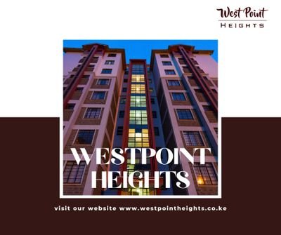 #WestPointHeights is a fine living space located in Kikuyu-Kihunguro area.
Two bedroom apartments, master en suite,
90sqm.

Contact us at +254 (0) 20 232 7657