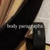 body paragraphs (@bodyparagraphs) Twitter profile photo