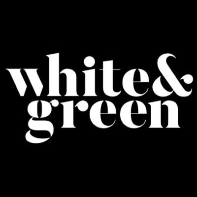 White & Green Toilet Paper