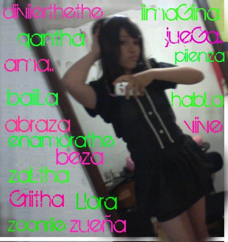 zooe 1 pooqoo freza
liinda...diiverthiida...
me enqantha zaliir qoon miiz amiiGooz...
ezthooe ziin nooviioo...
amoo el chooqoolathe &
heladoo...