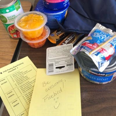 #foodsecurity || Providing take-home food to Fairmont Firebirds by @kettbackpack . || On Instagram || DM here or message @fhsbackpk to 81010 to join Remind.