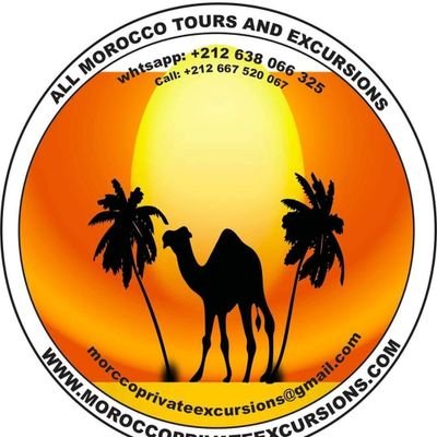 Azeroual2Moha's profile picture. WHATSAPP: +212 638 066 325
EMAIL: moroccoprivateexcursions@gmail.com     

TOURS, TRIPS, SAHARA DESERT TOURS, CAMEL RIDE AND CAMPS. WELCOME TO MOROCCO.
