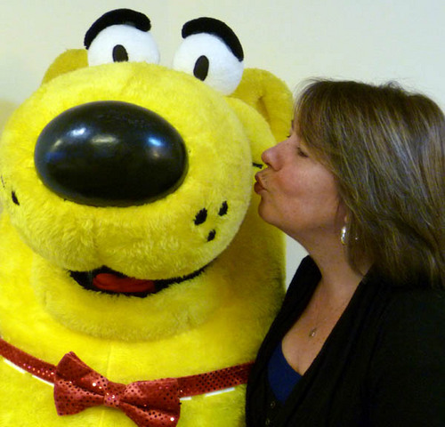 Work @RichmondAutoBC Pictured here with Richmond Auto Mall's Bumper Bear. We like cars, Vancouver Canucks, pizza and our community of Richmond. Say hi!