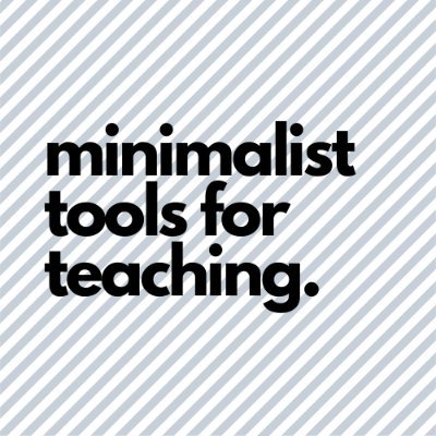 Middle school teacher. Literacy advocate. Developer of minimalist teaching tools.