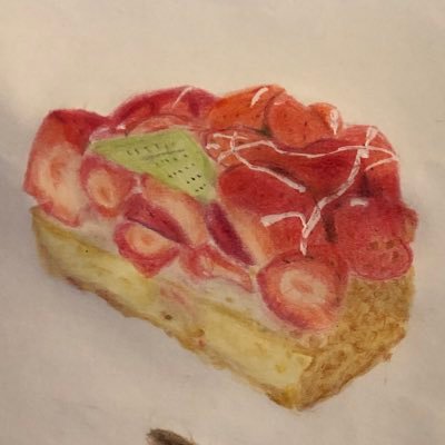 色鉛筆で美味しそうなものの絵を描いたりしています。美味しいものを食べると幸せを感じます。 よろしくお願いします🥺