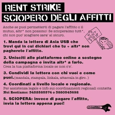 Sciopero degli Affitti Bologna/Rent Strike Bologna