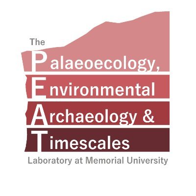 Palaeoecology, Environmental Archaeology and Timescales Laboratory @memorialu. 
We love peat (a kind of time machine) and the insect and plant fossils in it.