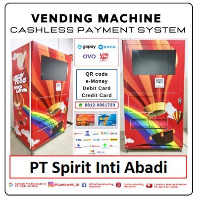 Cashless Vending Machine - PT. Spirit Inti Abadi
Distributor dan Supplier Cashless Vending Machine di Indonesia
Phone : +62 21 55715763
WA : +62-8129061720
