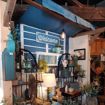 We have a shop full of Eclectic Finds, Antiques and home decor items!