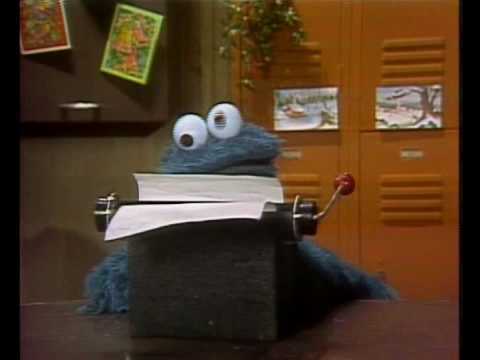 Me LOVE working at MSU Writing Center.
Oh,
Me also love cookies...