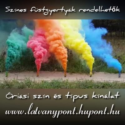 Füstbombák, Füstgyertyák, Színes Köd-Füst gyertyák, Tűzijátékok.
Webáruház: https://t.co/FFjRwhjkK2
Tel: +36705908988