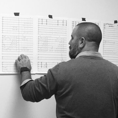 Assistant Professor of Music Composition at Appalachian State University 
I am a composer. 
I write music on pieces of paper and give it to musicians to play.