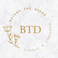 Beyond The Decor - Weddings & Events(@teamBTD) 's Twitter Profile Photo