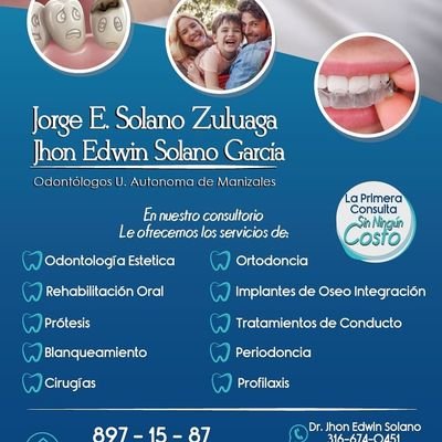 Odontólogo general, especialista en proyectos sociales, verificador en condiciones de habilitación en salud