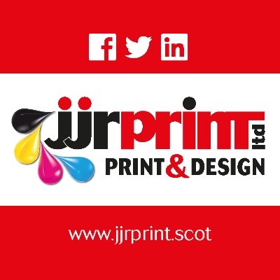 Full colour print and design.
Litho, digital, large format and specialised products.
3 Poplar Road, Dumbarton.
T: 01389 763765
E: digital@jjrprint.co.uk