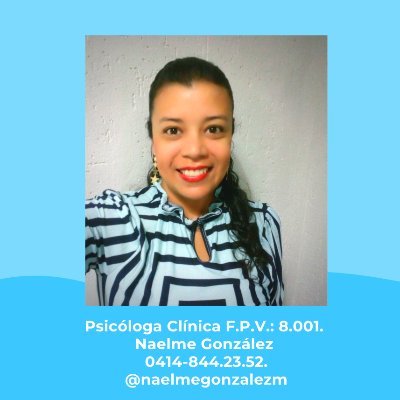 Psicóloga Clínica F.P.V.: 8.001 Naelme Gonzalez.