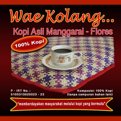 We are selling a 100% coffee (Arabica & Robusta). Our products are not blended with any other ingredients, just organic coffee from Manggarai - Flores