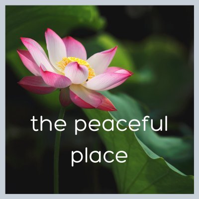 The Peaceful Place is your YouTube Channel for Study and Focus, Rest, Relaxation, and Meditation. https://t.co/6vAnhJpxmp