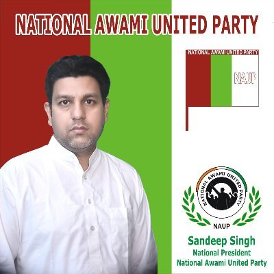 I am Sandeep Singh Manhas, National President, National Awami United Party (NAUP)J&K
Follow the official account of NAUP: https://t.co/OAJ3GEXXXp