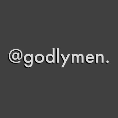 godlymen_'s profile picture. Surrendering to the Lordship of Christ✝