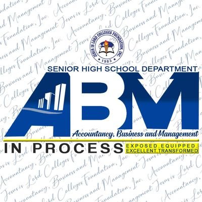 AbminProcess's profile picture. Official twitter account of Accountancy, Business and Management (ABM) of JILCF We are EXPOSED, EQUIPPED, EXCELLENT and TRANSFORMED. The world can count on us!