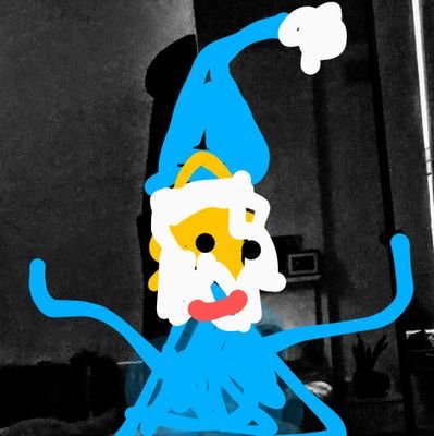 Just a poorly drawn wizard