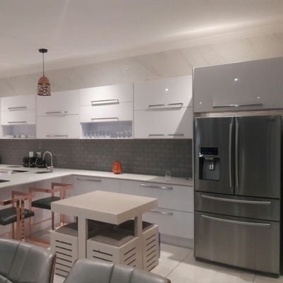 we specializing in kitchen units and wall wardrobes.....071 932 9858/081 334 3705 or DM for more info