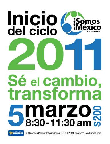 FundSomosMex's profile picture. Fundación Somos México es un movimiento que busca la integración y formación de jóvenes con visión de cambio a través de un diplomado de responsabilidad social.