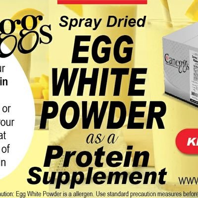 The Power of Egg White Protein
79g of pure Protein/ 100g
Product of Canada, 
Only for sale in Canada