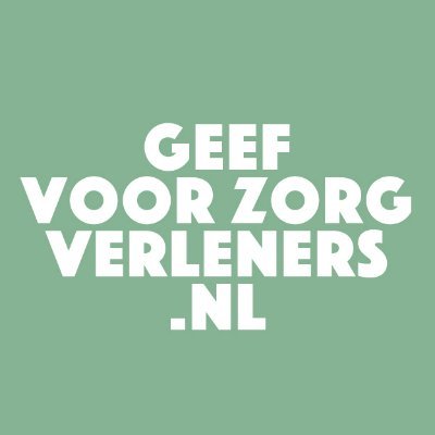 Zorgverleners staan in de frontlinie van de coronazorg en riskeren hun eigen gezondheid. Ik geef voor de zorg, jij ook? #geefvoorzorgverleners