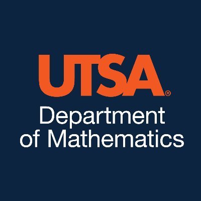 The Department of Mathematics at the University of Texas at San Antonio. Follow us for all your math needs! #UTSAmath